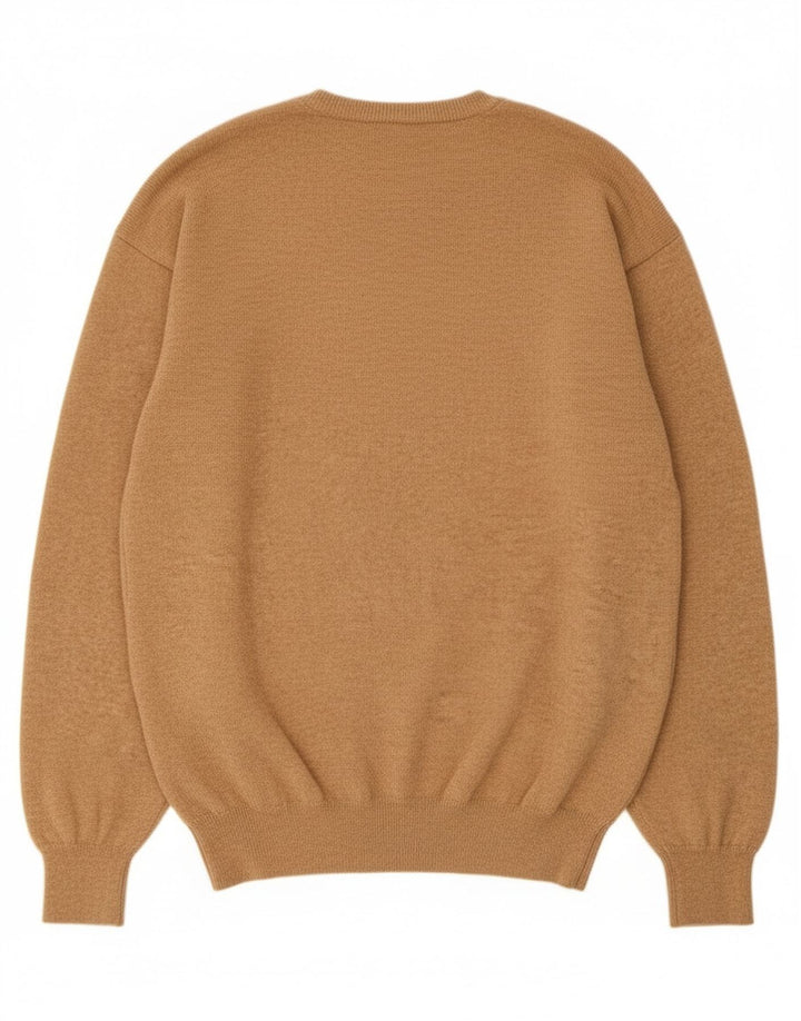 Massimo Dutti Pull Col V Homme XL Laine Beige