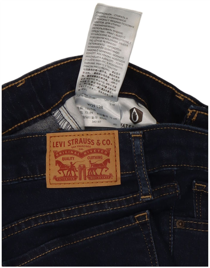 LEVI'S Jean Skinny 711 Femme W29 L28 Bleu Marine Coton