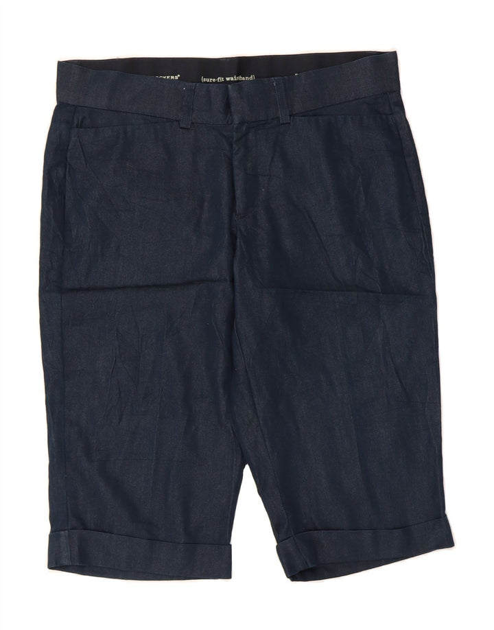 DOCKERS Womens Bermuda Shorts US 12 Large W36  Navy Blue Cotton Vintage Dockers and Second-Hand Dockers from Messina Hembry 