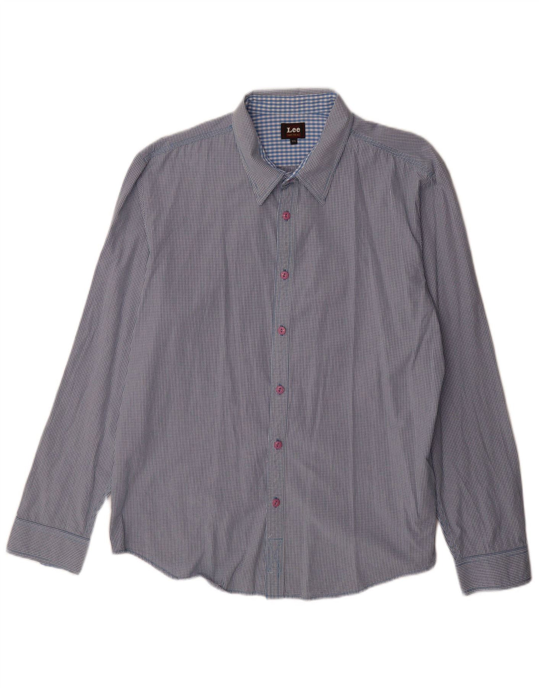 Lee Chemise Homme 2XL Bleu Vichy Coton