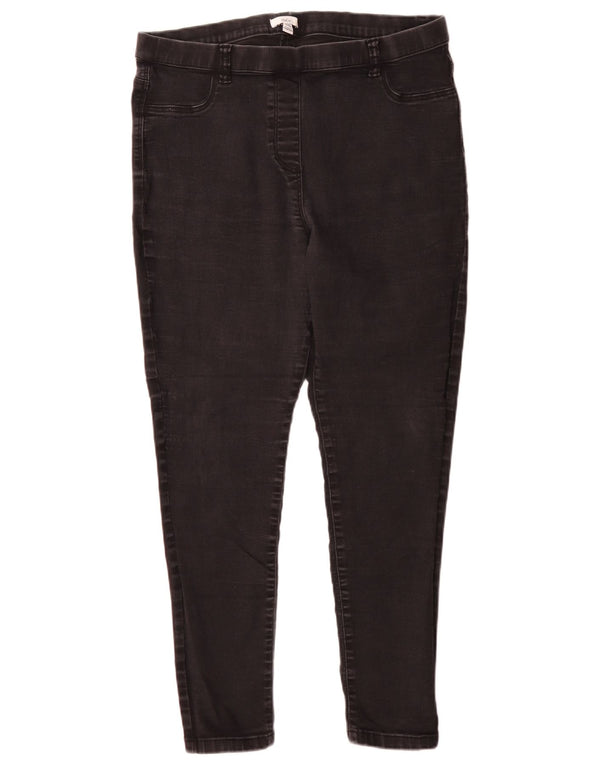 M&Co Jean Jegging Femme UK 18 XL W36 L29 Coton Noir