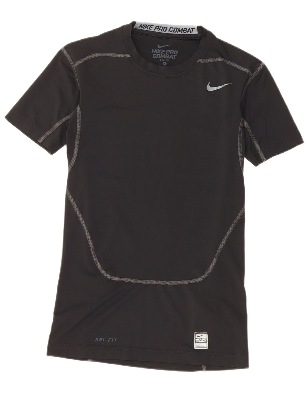 Nike T-shirt de compression pour homme Petit Noir Polyester