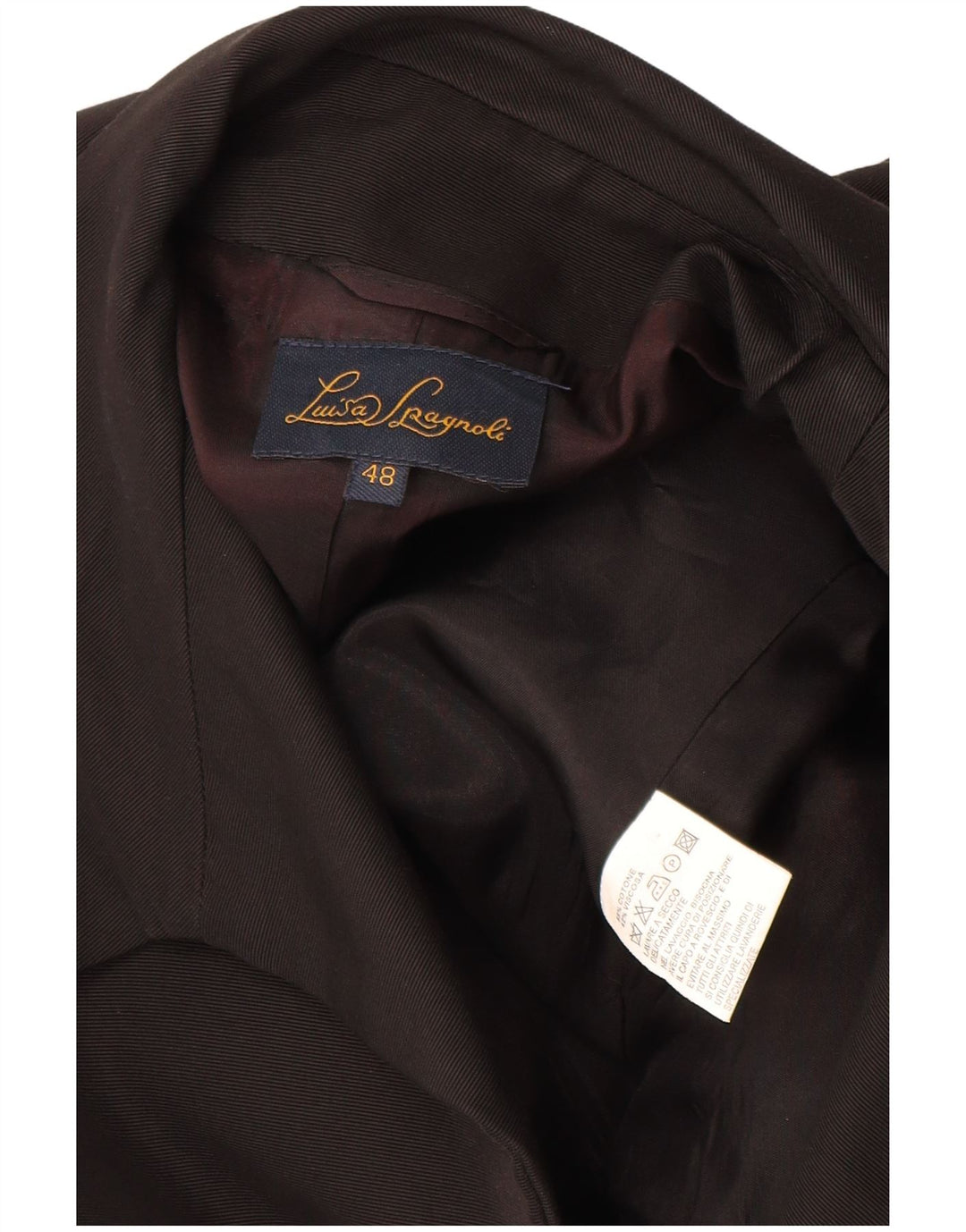 Luisa Spagnoli Veste Blazer 4 Boutons Femme IT 48 XL Coton Noir
