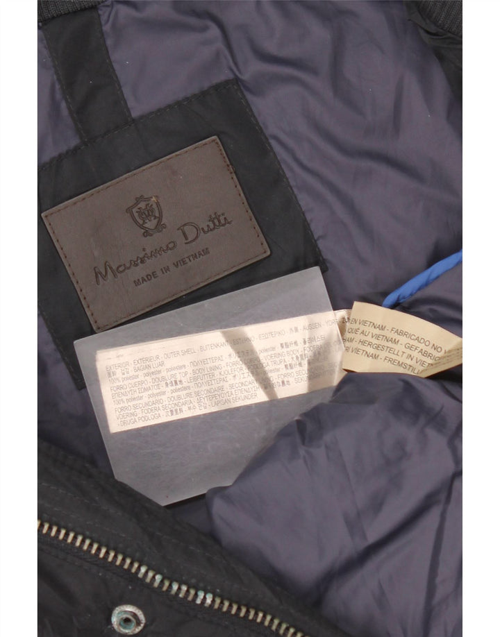 Massimo Dutti Gilet rembourré pour homme UK 44 2XL Bleu marine Polyester