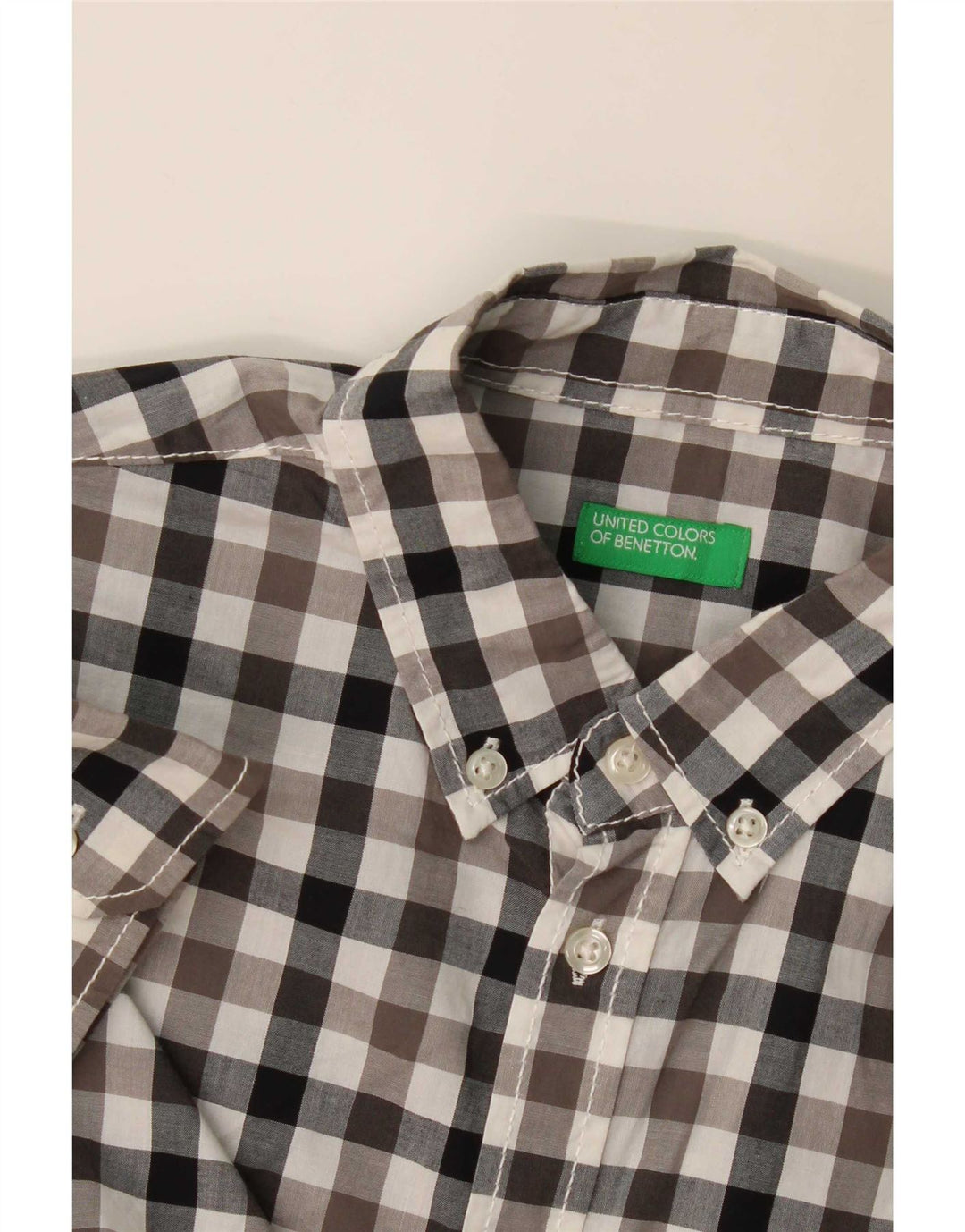 Benetton Chemise Garçon 11-12 ans Carreaux Multicolores