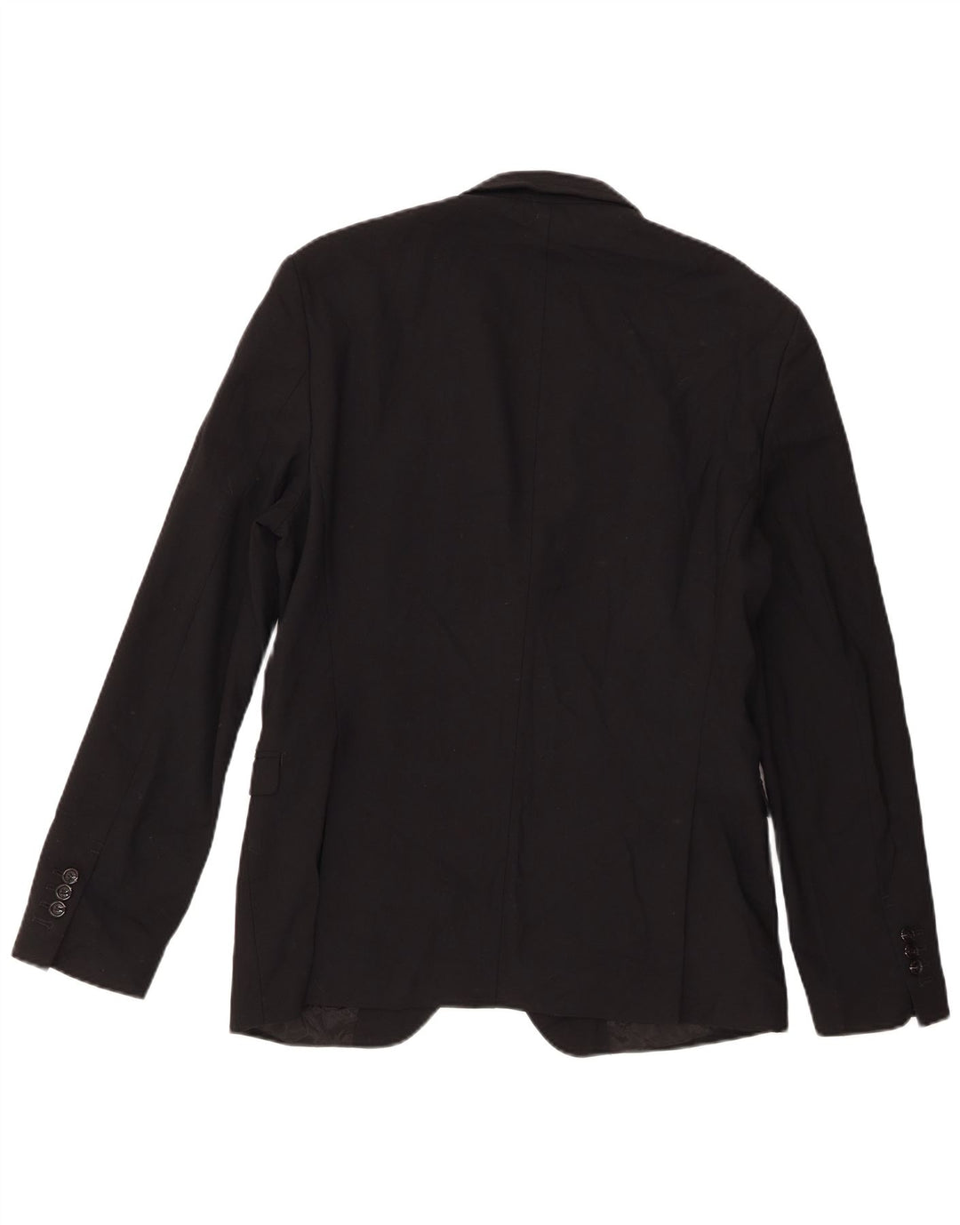 Zara Veste Blazer 2 Boutons Homme EU 52 3XL Noir Polyester