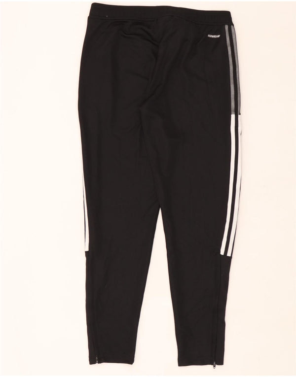 Adidas Pantalon de survêtement Aeroready pour femme UK 12/14 Noir moyen Polyester