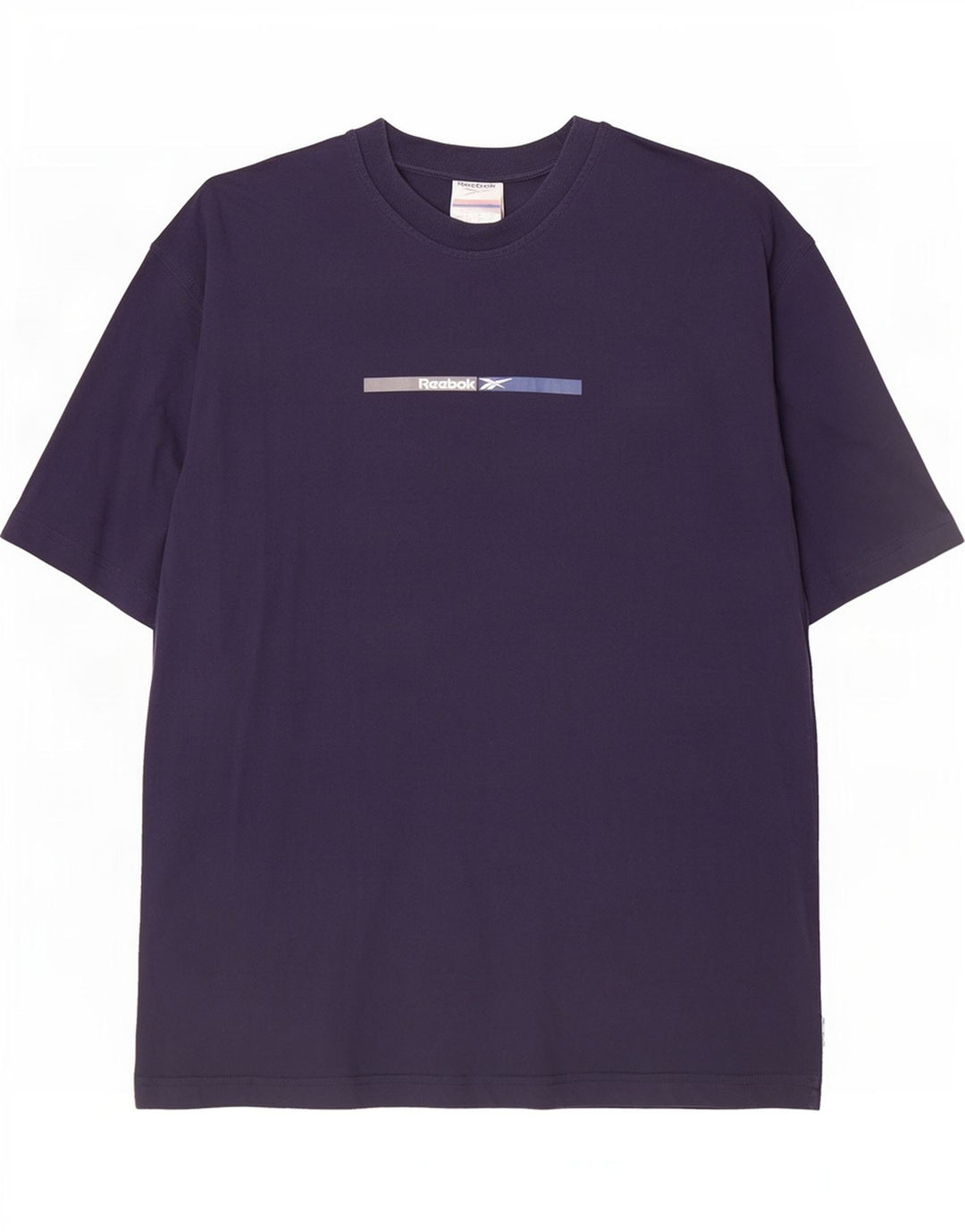 Reebok Homme Graphic T-Shirt Top Large Bleu Marine Coton