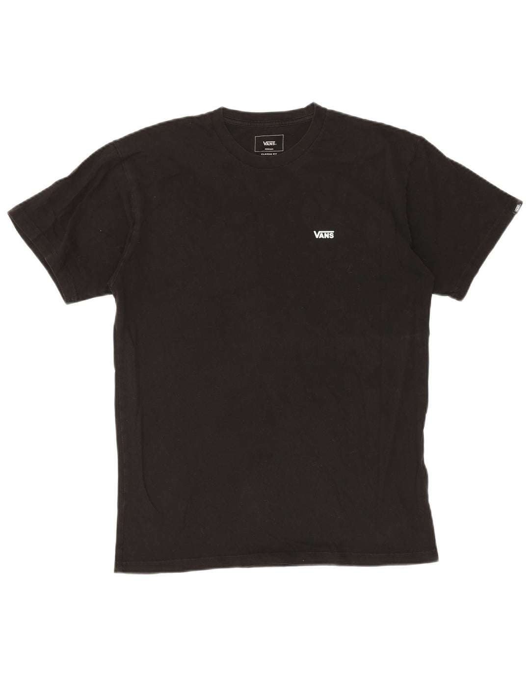 VANS T-shirt coupe classique pour homme en coton noir moyen