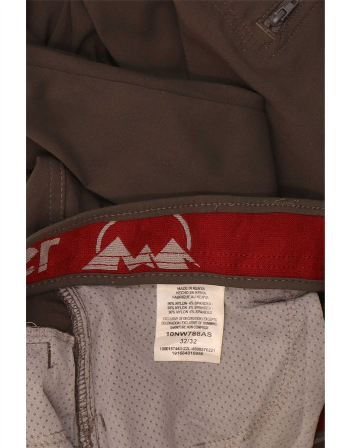 Wrangler Pantalon cargo droit pour homme W32 L32 Kaki Nylon