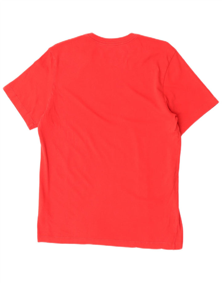 Nike Homme Air Graphic T-Shirt Haut Rouge Moyen Coton
