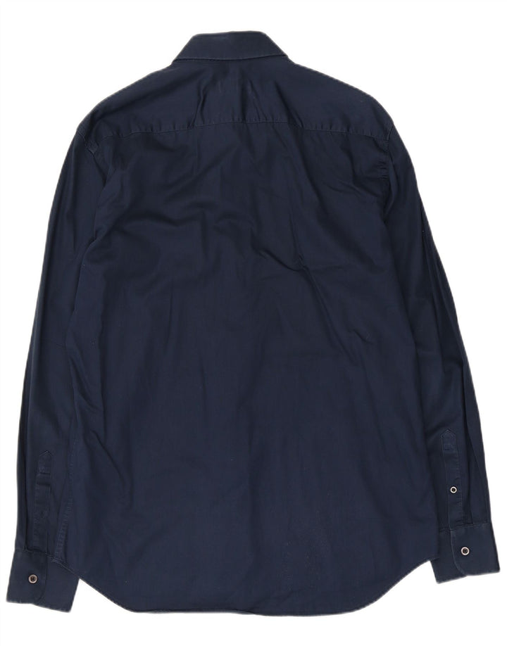 Prada Chemise Homme Taille 16 Grand Coton Bleu Marine