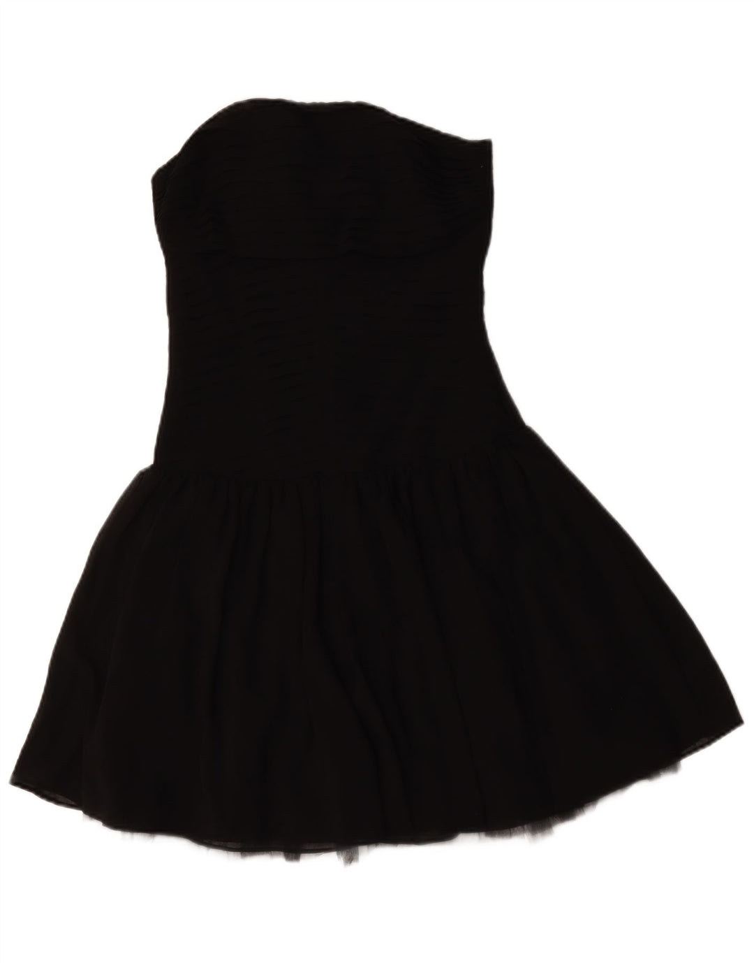 Zara Femme Robe Bustier UK 8 Petit Noir Polyester
