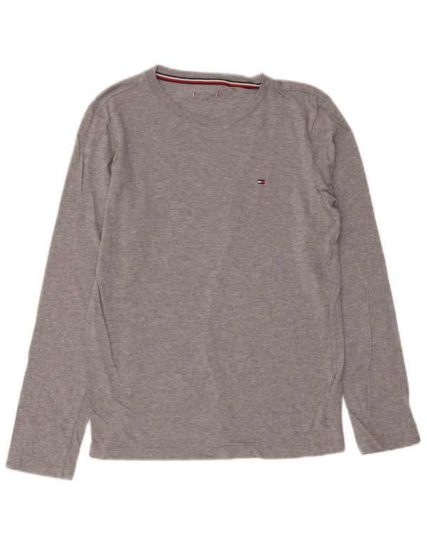 Tommy Hilfiger Haut à manches longues pour garçon 12-13 ans Gris Coton