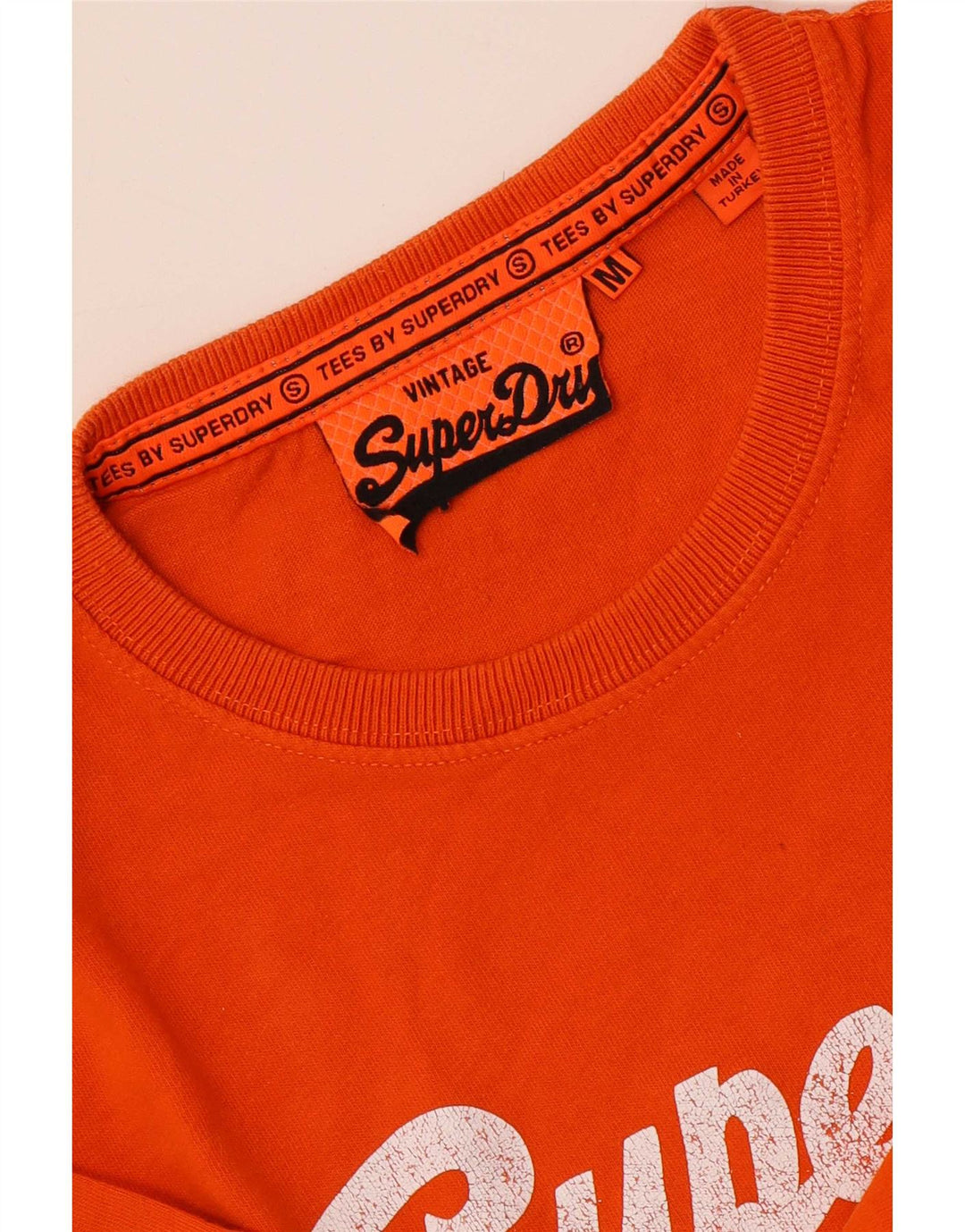 Superdry T-Shirt Graphique Homme Orange Moyen