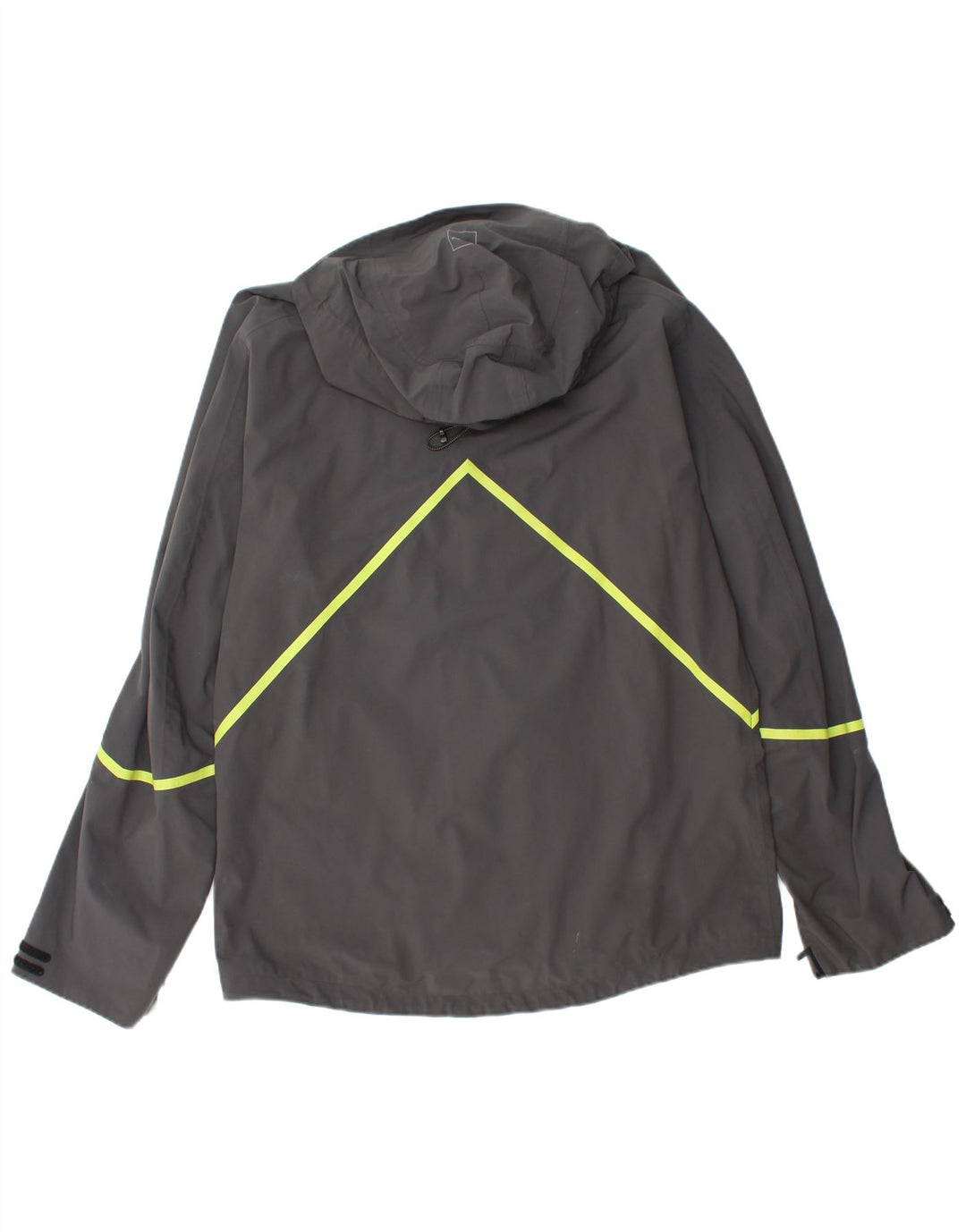 QUIKSILVER Mens Hooded Rain Jacket UK 38 Medium Grey Nylon