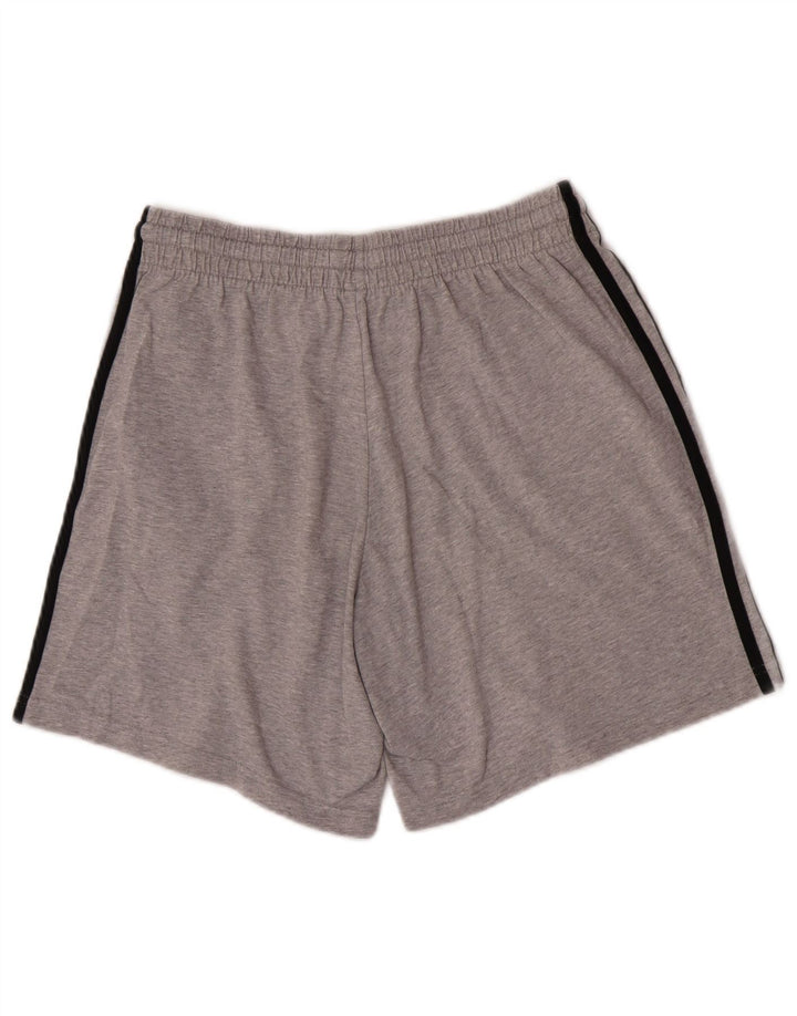 Adidas Short de Sport Homme Gris Moyen Coton
