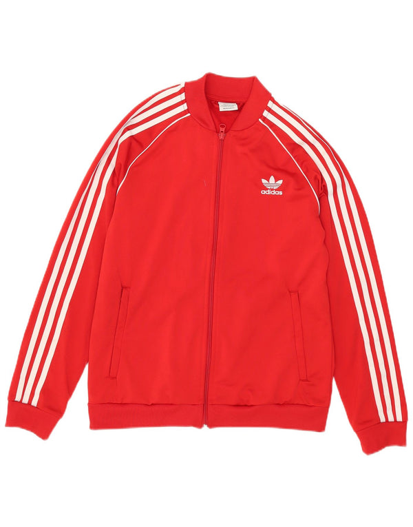 Veste de survêtement Adidas Fille 13-14 ans Rouge Polyester