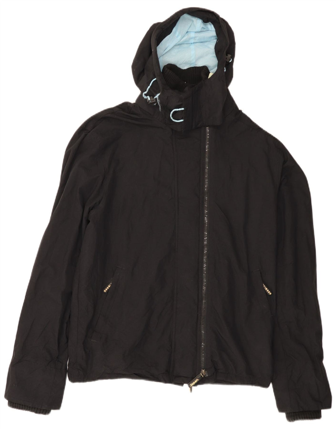 Superdry Veste de pluie à capuche The Windcheater pour femme UK 18 XL Nylon noir