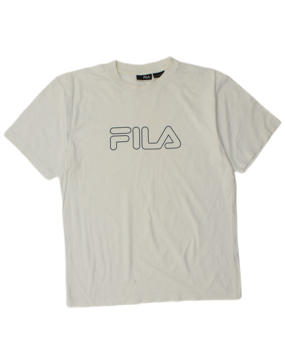 FILA T-Shirt Graphique Homme Petit Blanc