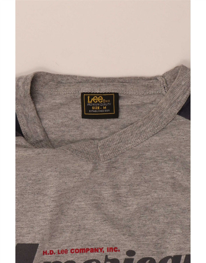 Lee Tee-Shirt Graphique Homme Gris Moyen Colourblock