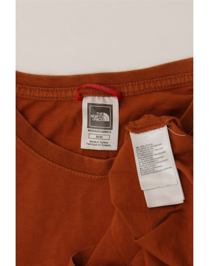 The North Face T-Shirt Graphique Homme Orange Moyen Coton