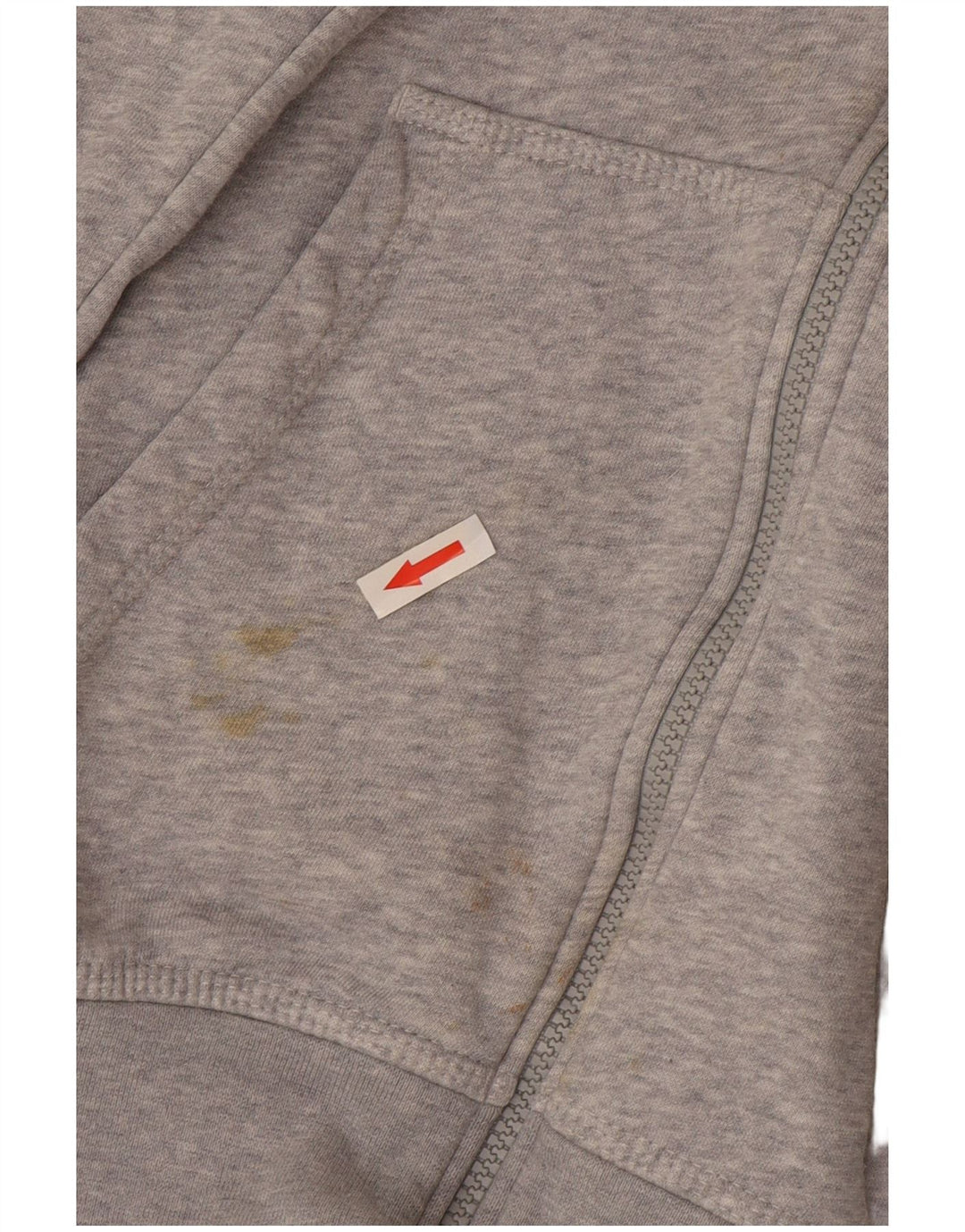 Nike Pull à capuche zippé pour homme Petit coton moucheté gris