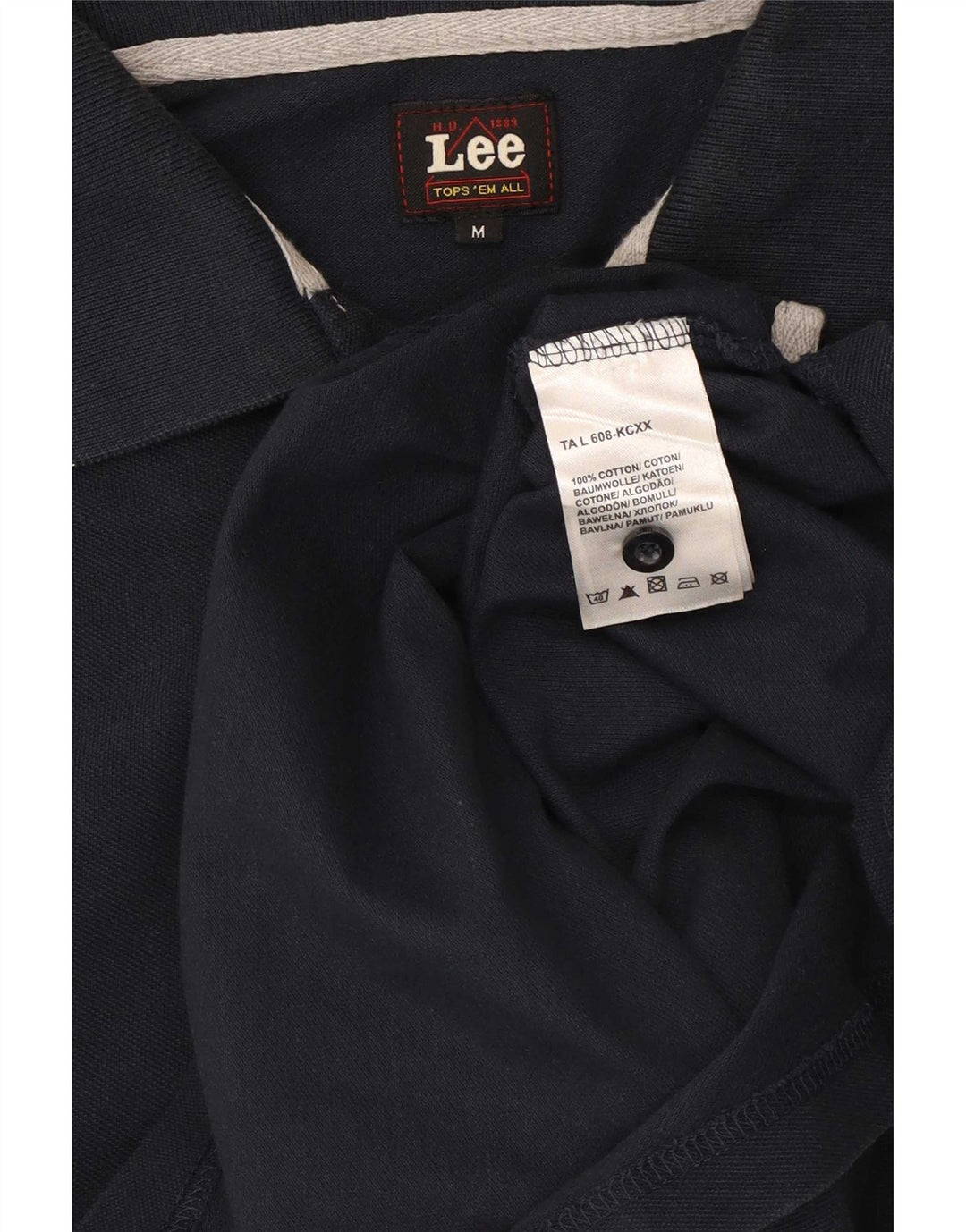 Lee Polo Homme Bleu Marine Moyen Coton