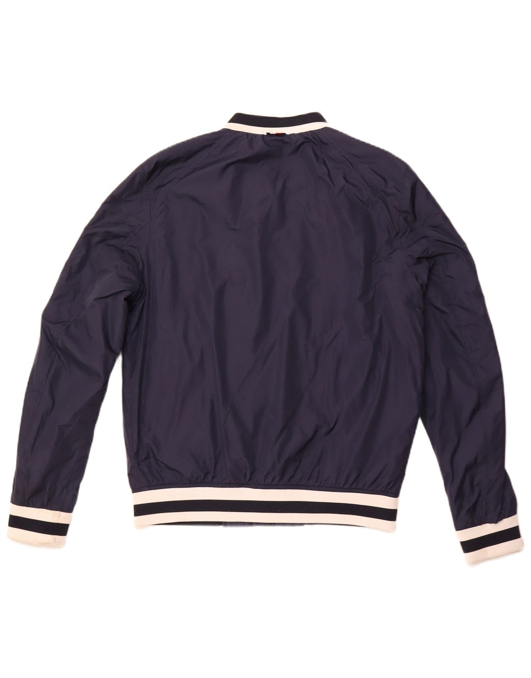 TOMMY HILFIGER Veste Bomber Femme UK 16 Large Bleu Marine