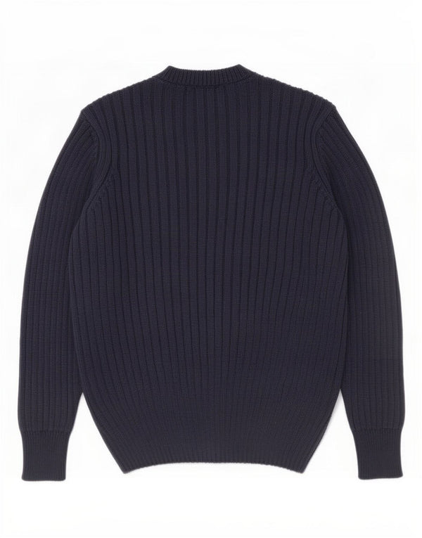 Marks & Spencer Pull à col rond pour femme UK 12 Bleu marine moyen