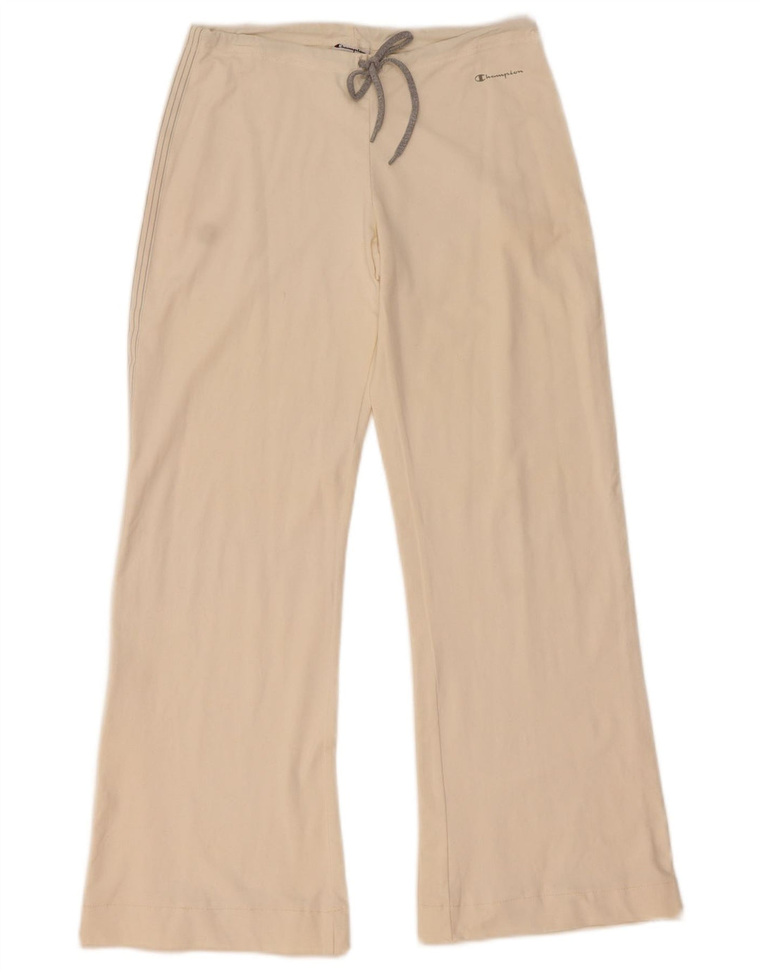 Champion Pantalon de survêtement évasé pour femme UK 12 Medium Off White Polyamide