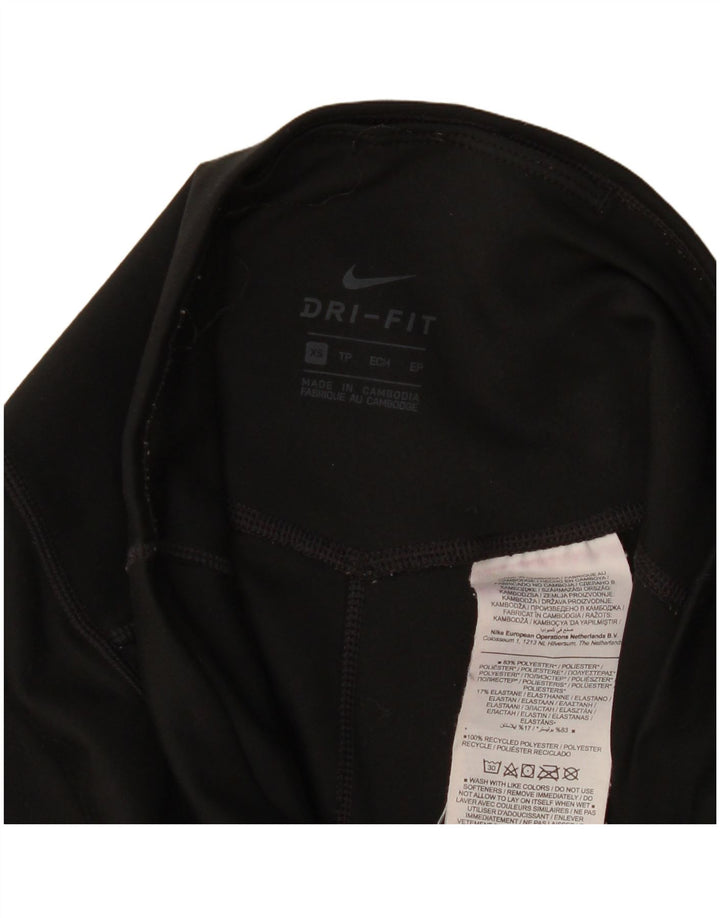 Nike Legging Capri Dri Fit Femme UK 6 XS Noir Polyester