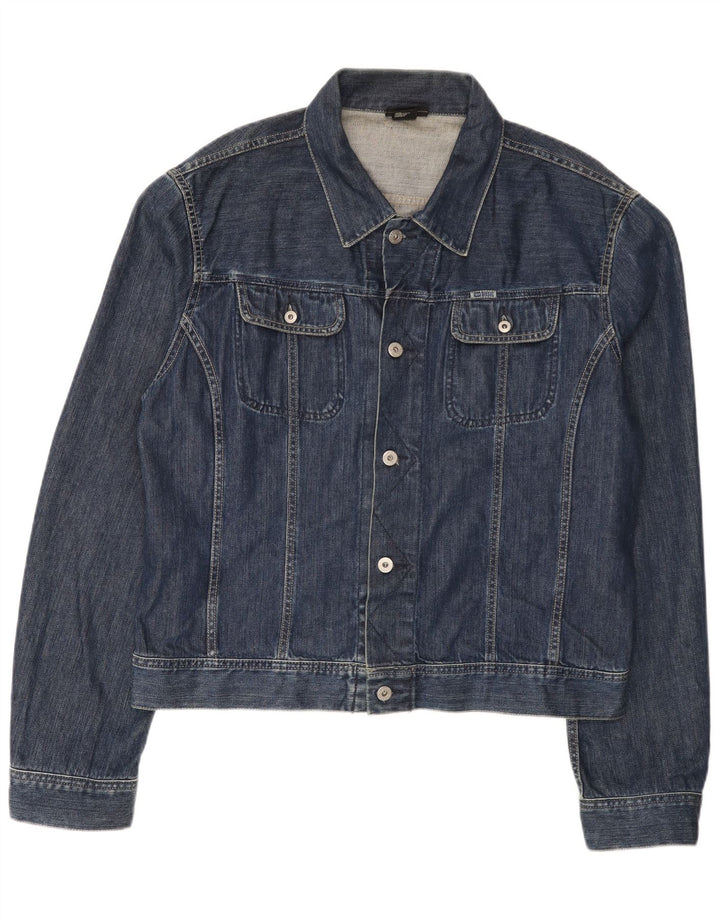Diesel Veste en Jean Homme UK 44 2XL Bleu Marine Coton