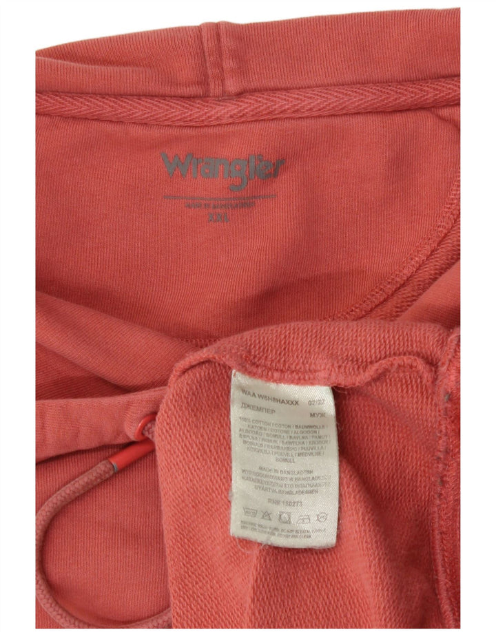 Wrangler Pull à capuche pour homme 2XL Rouge Coton