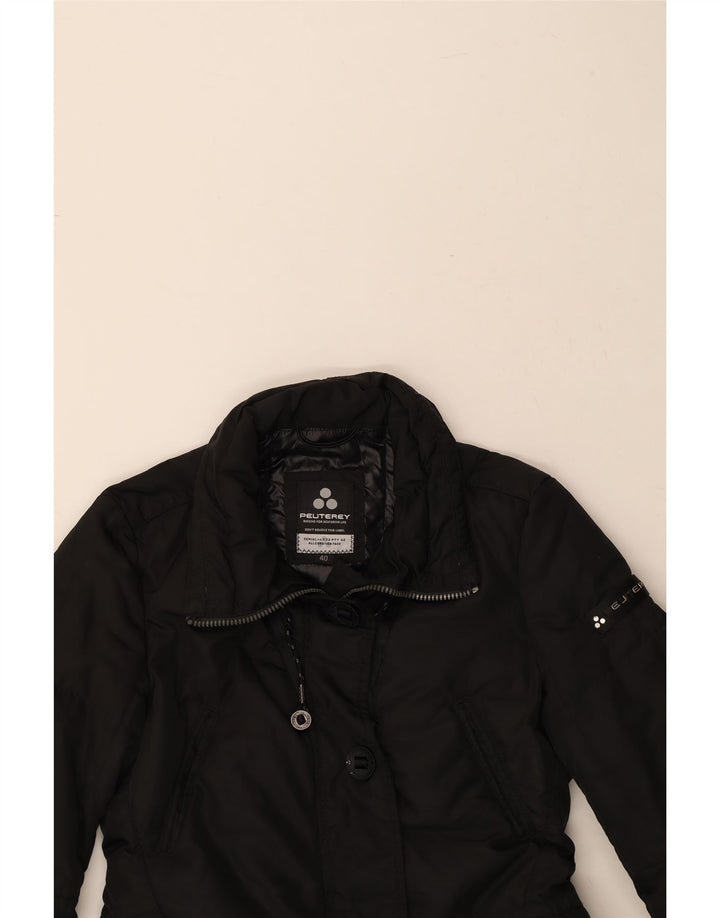 PEUTEREY Womens Padded Coat IT 40 Small Black Vintage PEUTEREY and Second-Hand PEUTEREY from Messina Hembry 