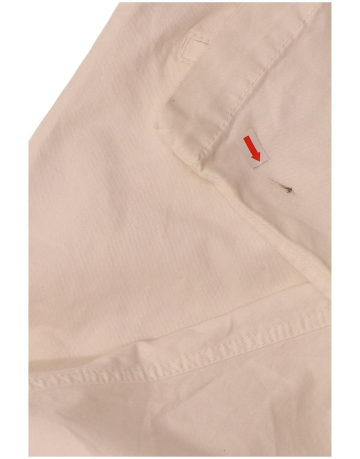 SUPERDRY Pantalon Chino Slim Femme Moyen W30 L30 Coton Blanc