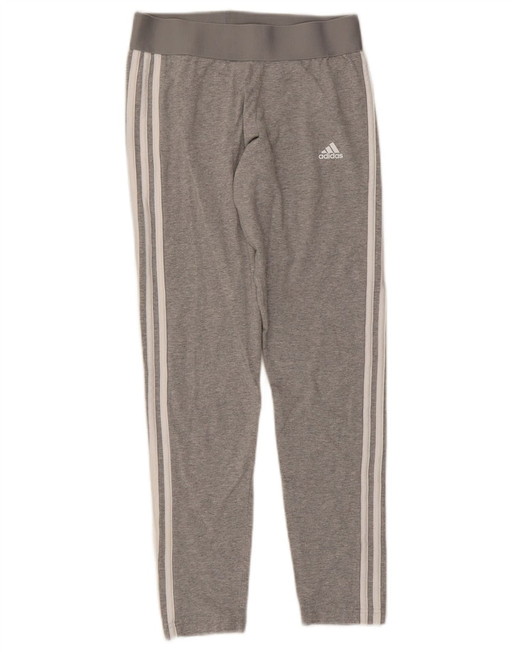 Adidas Leggings Femme UK 12/14 Coton Gris Moyen