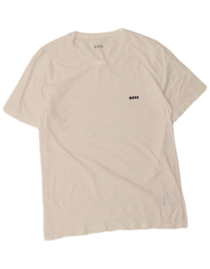T-shirt pour homme Hugo Boss, taille Large, coton blanc