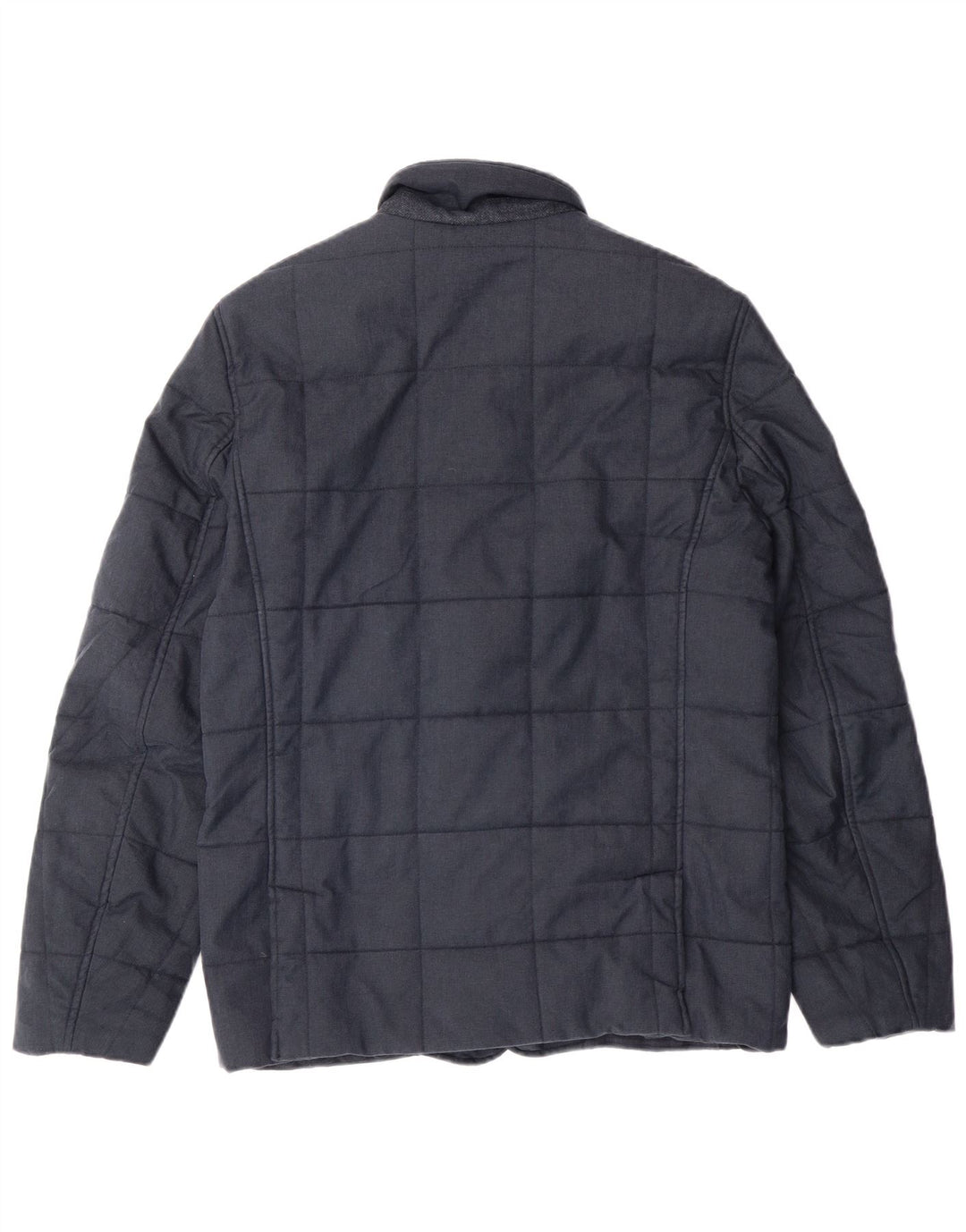 TED BAKER Veste matelassée pour homme Taille 2 Petit Bleu Marine Herringbone Classic