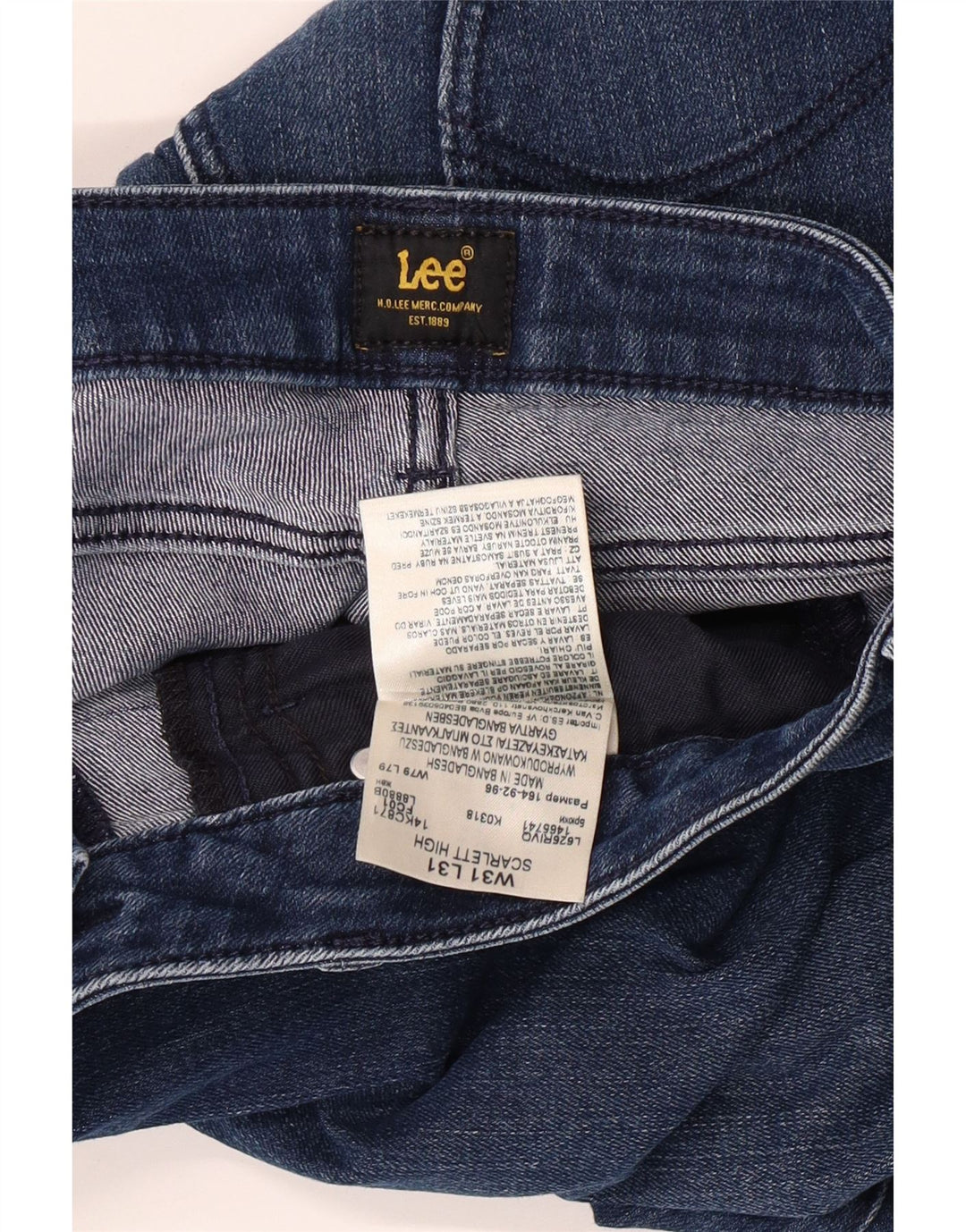 LEE Jean Skinny Haute Scarlett Femme W31 L27 Bleu Coton