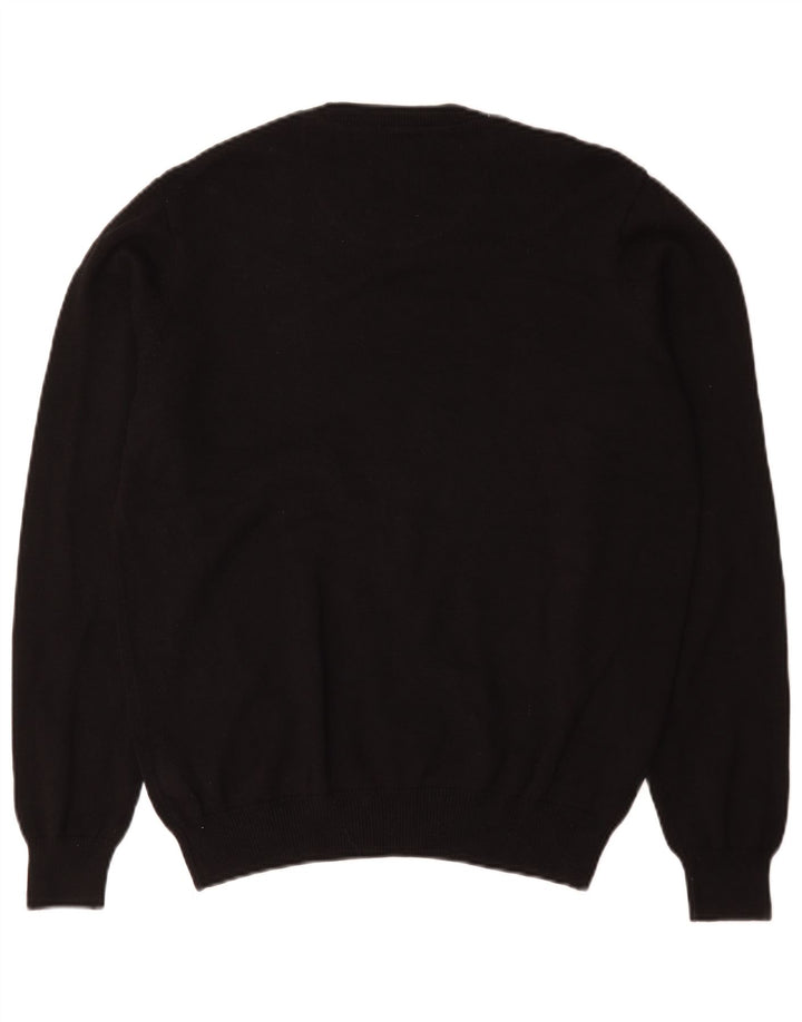 Marks & Spencer Pull à col rond pour homme en coton noir moyen
