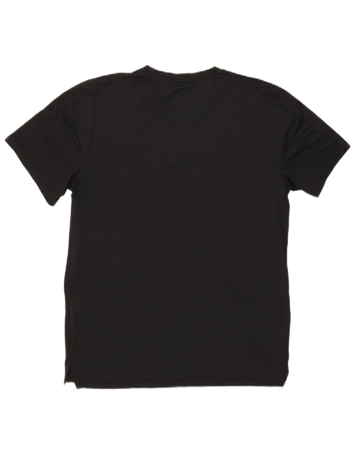 NIKE T-shirt Dri Fit pour hommes, coupe standard, petit, noir, polyester