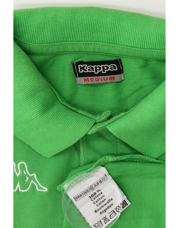 KAPPA Polo Homme Vert Moyen Coton