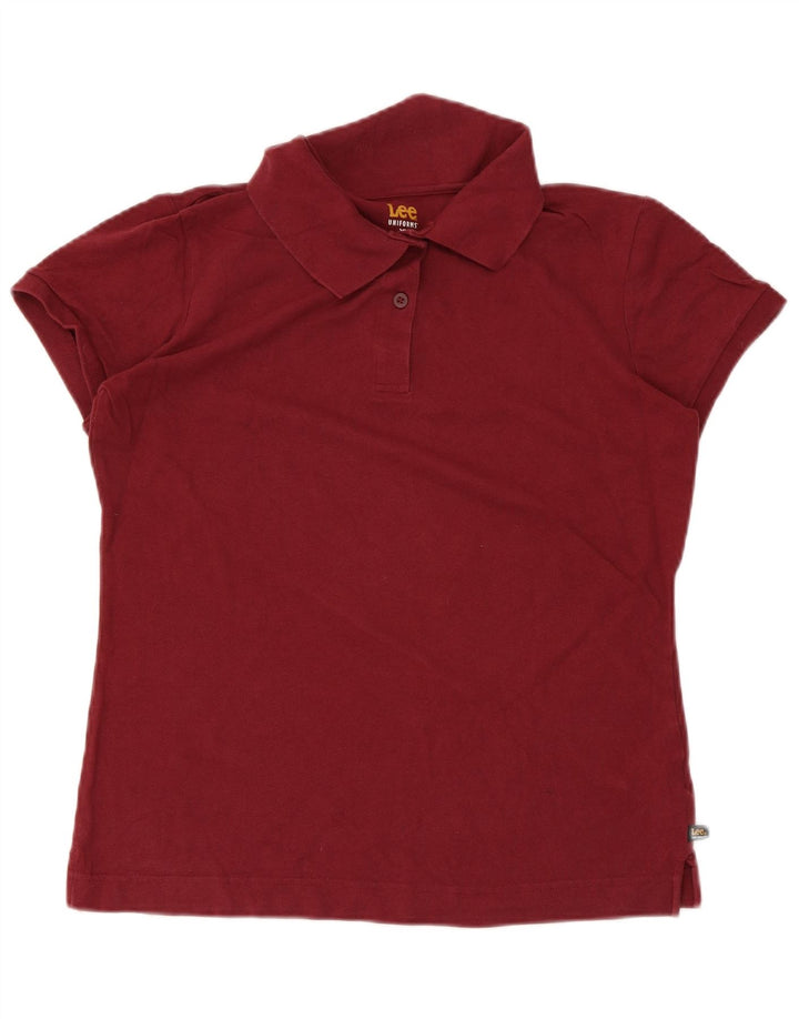 Lee Polo Femme UK 18 XL Coton Bordeaux