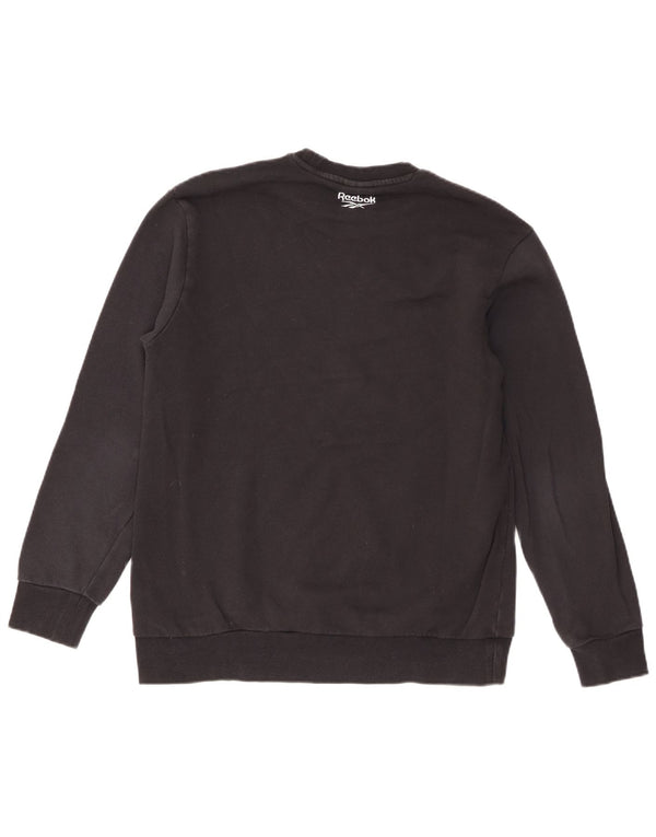 Reebok Sweat-shirt classique graphique pour femme UK 18 XL Noir Coton