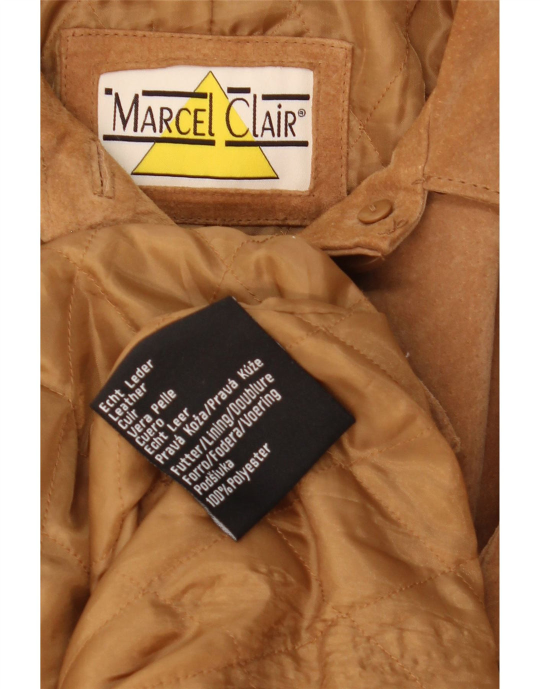 Marcel Clair Veste en daim pour femme UK 14 Grand cuir marron