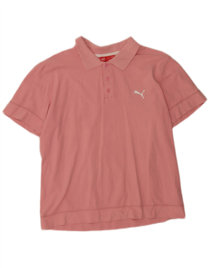 Puma Polo Homme Rose Moyen Coton