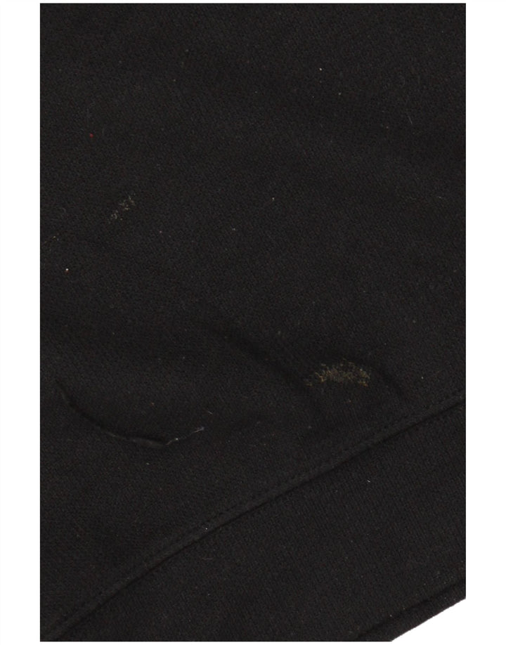Zara Pull à capuche surdimensionné pour femme UK 14 Polyester noir moyen
