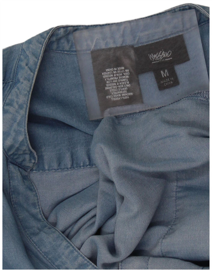 Mossimo Combishort sans manches pour femme UK 42 Lyocell bleu moyen