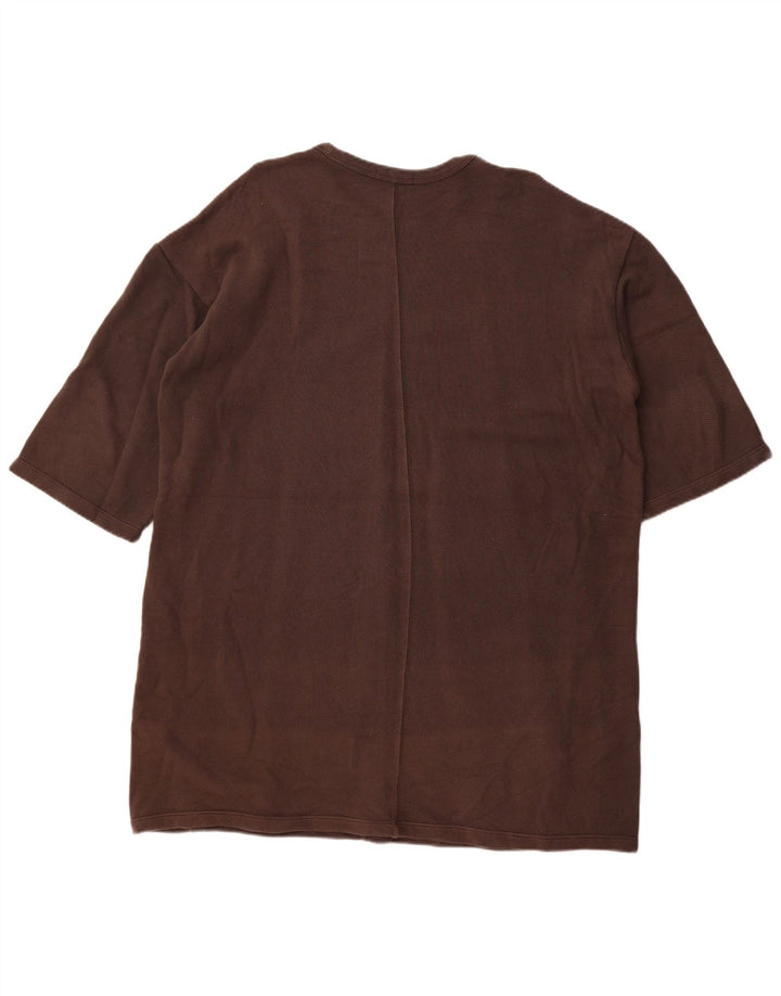 Zara Robe T-Shirt Oversize Femme UK 14 Coton Marron Moyen